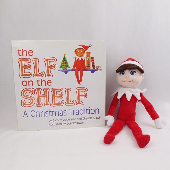 The Elf on the Shelf A Christmas Tradition Boy Doll Plush Blue Eyes 15" & Book - Picture 1 of 16